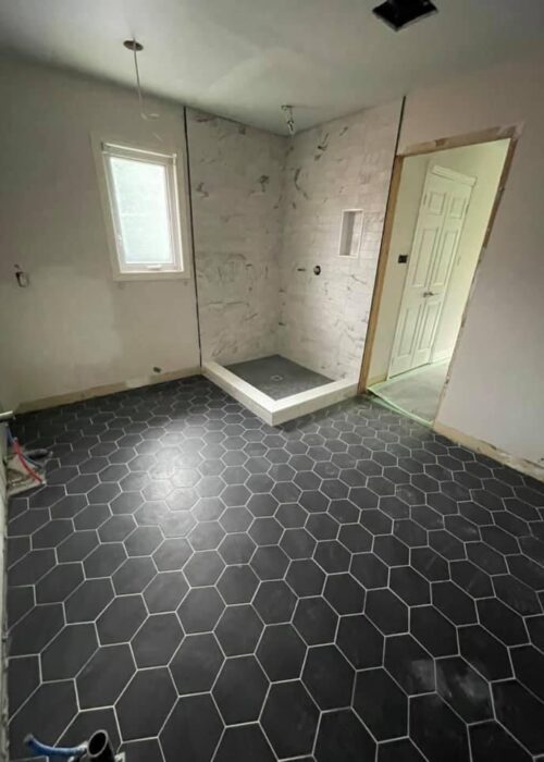 Tile work